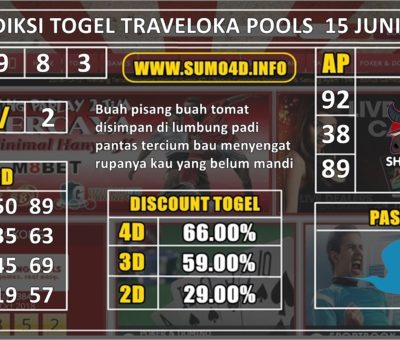 PREDIKSI TOGEL TRAVELOKA POOLS 15