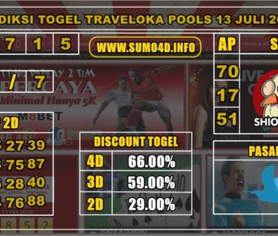 PREDIKSI TOGEL TRAVELOKA 13 JULI 2019