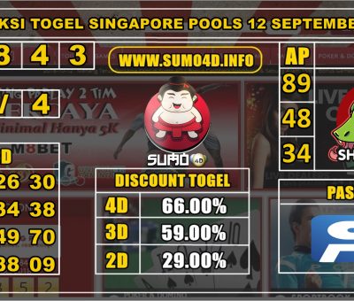 PREDIKSI TOGEL SINGAPORE POOLS 12 SEPTEMBER 2019