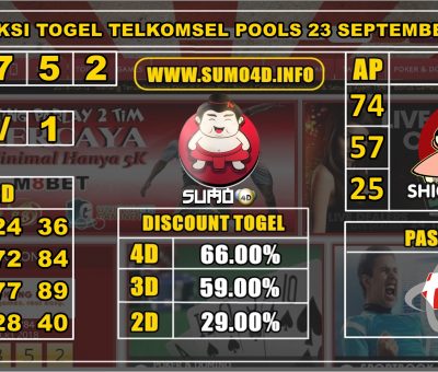 PREDIKSI TOGEL TELKOMSEL POOLS 23 SEPTEMBER 2019