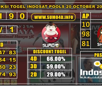 PREDIKSI TOGEL INDOSAT POOLS 20 OKTOBER 2019