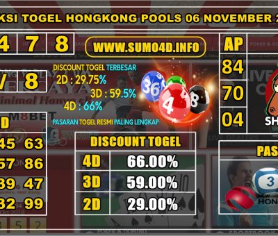 PREDIKSI TOGEL HONGKONG POOLS 06 NOVEMBER 2019