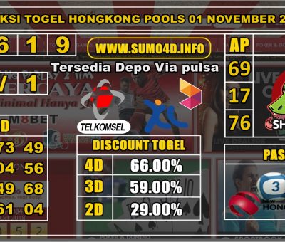 PREDIKSI TOGEL HONGKONG POOLS 01 NOVEMBER 2019
