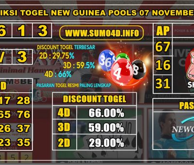 PREDIKSI TOGEL NEW GUINEA POOLS 07 NOVEMBER 2019