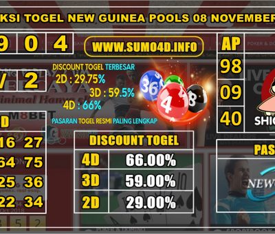 PREDIKSI TOGEL NEW GUINEA POOLS 08 NOVEMBER 2019