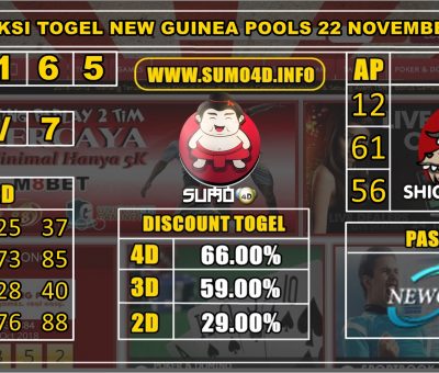 PREDIKSI TOGEL NEW GUINEA POOLS 22 NOVEMBER 2019