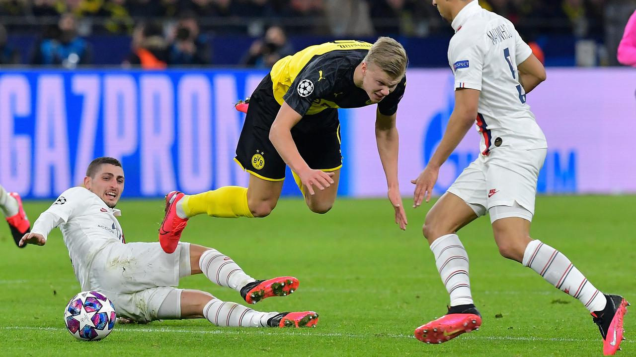 Liga Champions: Dua Gol Haaland Bawa Dortmund Jinakkan PSG
