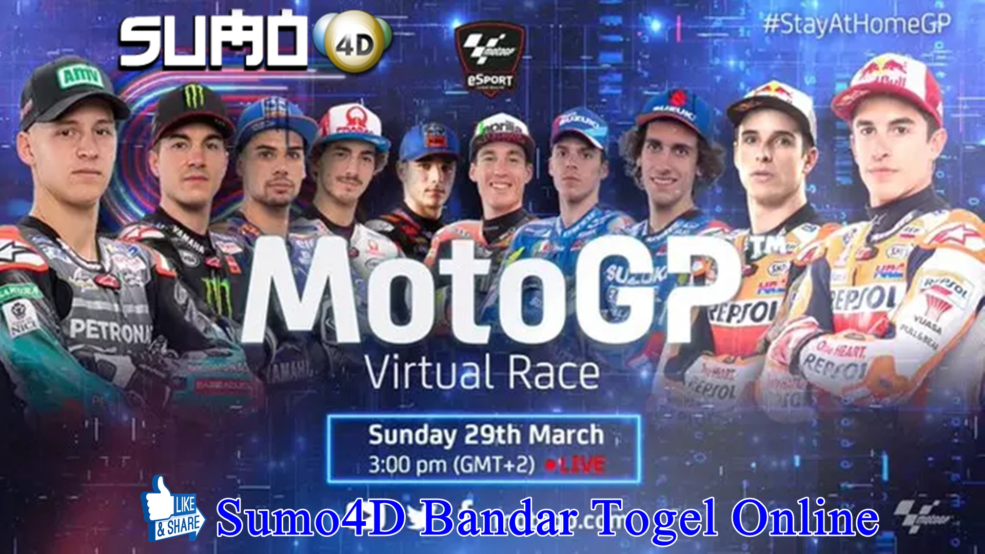 Link Live Streaming MotoGP Virtual Race, Malam Ini