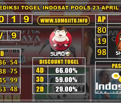 PREDIKSI TOGEL INDOSAT POOLS 23 APRIL 2020