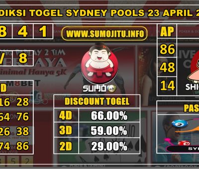 PREDIKSI TOGEL SYDNEY POOLS 23 APRIL 2020