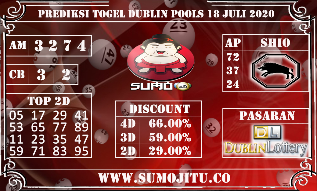 PREDIKSI TOGEL DUBLIN POOLS 18 JULI 2020