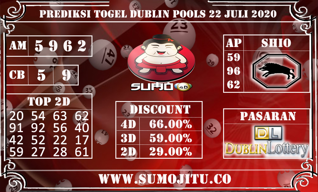 PREDIKSI TOGEL DUBLIN POOLS 23 JULI 2020