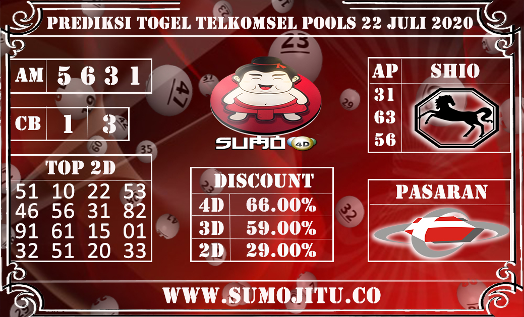 PREDIKSI TOGEL TELKOMSEL POOLS 22 JULI 2020