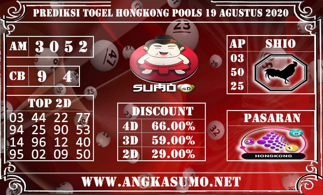 PREDIKSI TOGEL HONGKONG POOLS 19 AGUSTUS 2020