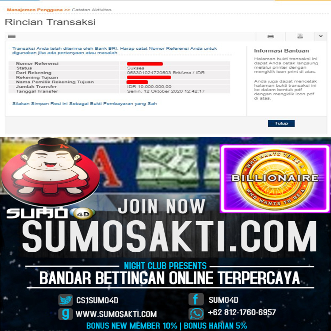 Info Jackpot Member SUMO4D