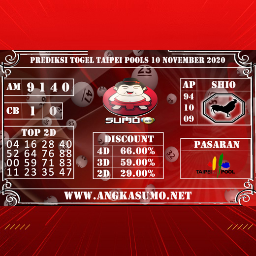 PREDIKSI TOGEL TAIPEI POOLS 10 NOVEMBER 2020