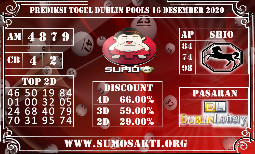 PREDIKSI TOGEL DUBLIN POOLS 16 DESEMBER 2020