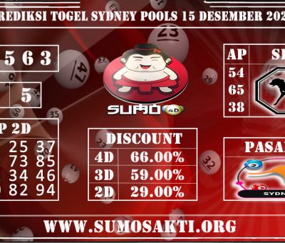 PREDIKSI TOGEL SYDNEY POOLS 15 DESEMBER 2020