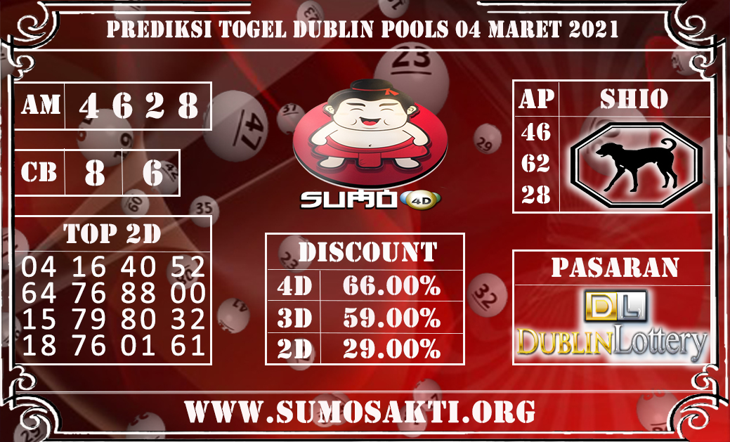 PREDIKSI TOGEL DUBLIN POOLS 4 MARET 2021