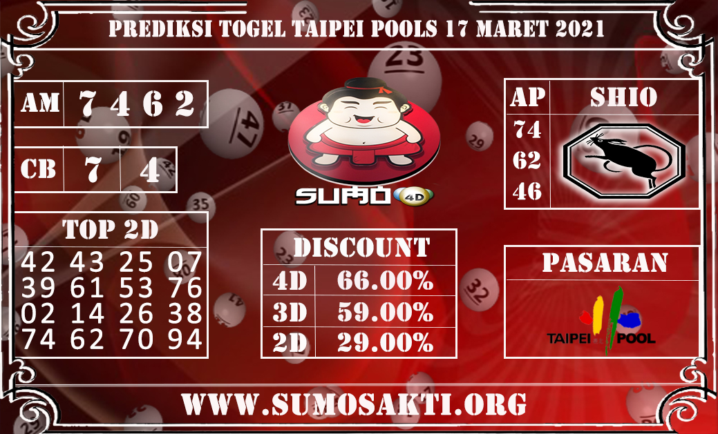 PREDIKSI TOGEL TAIPEI POOLS 17 MARET 2021