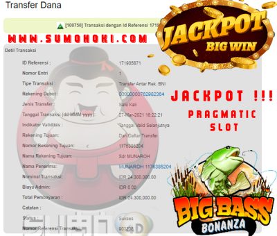 BUKTI JACKPOT SLOT GAMES Rp 24.300.000 MEMBER SUMO4D