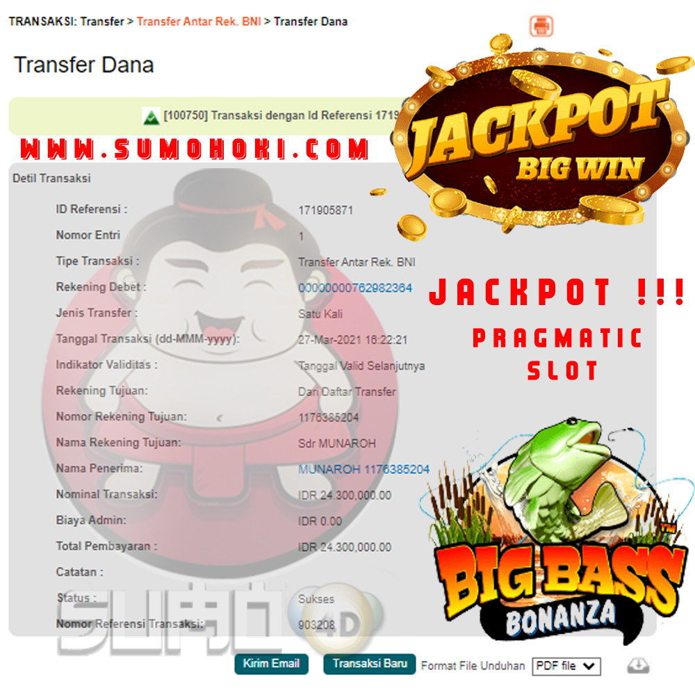 BUKTI JACKPOT SLOT GAMES Rp 24.300.000 MEMBER SUMO4D