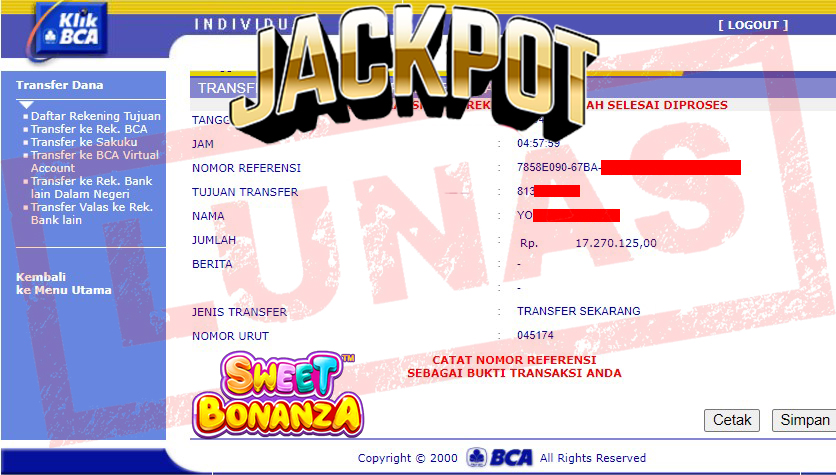 BUKTI JACKPOT SLOT GAMES Rp 17.270.125 MEMBER SUMO4D