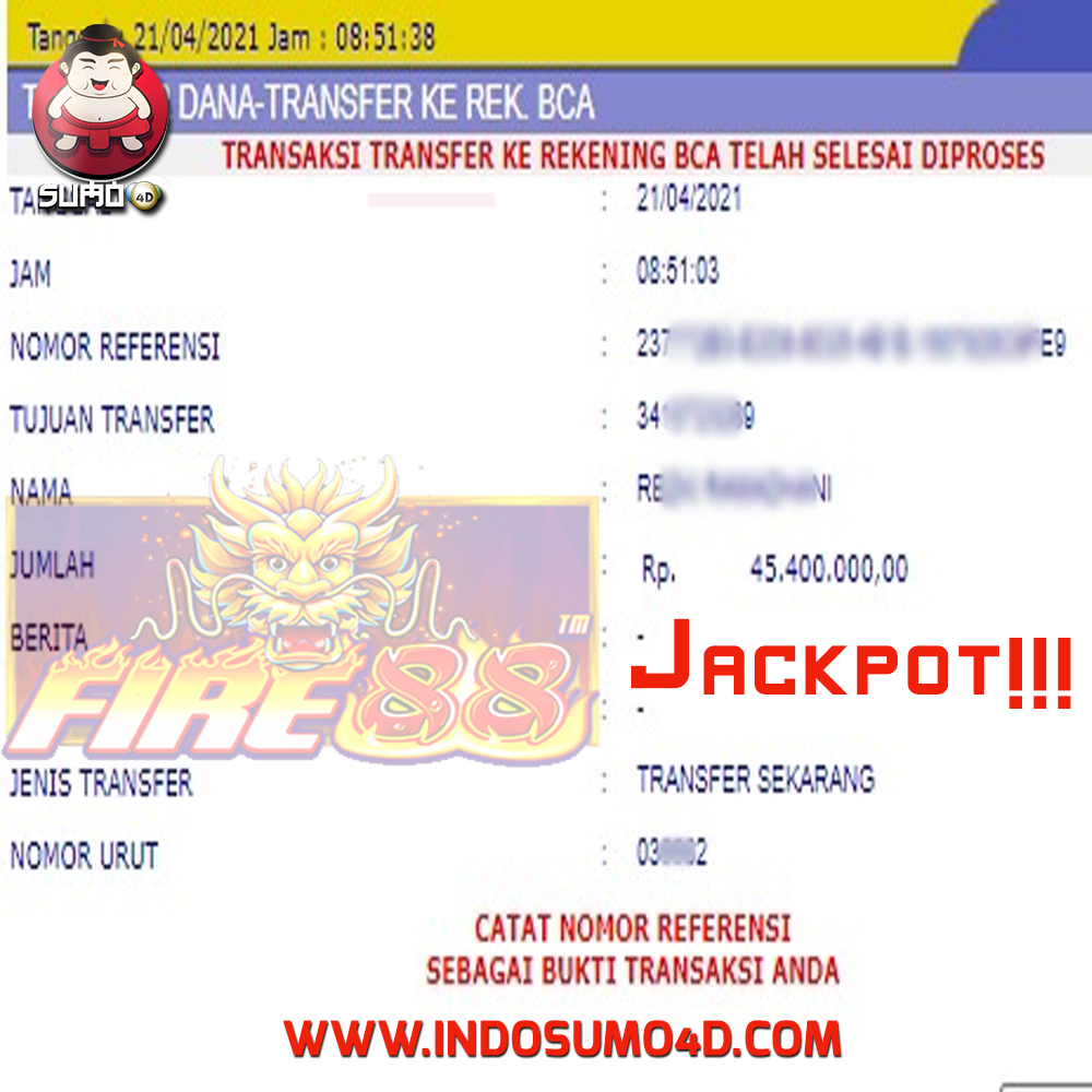 BUKTI JACKPOT SLOT GAMES Rp 45.400.000 MEMBER SUMO4D