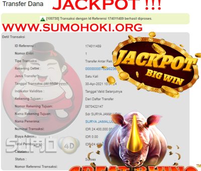 BUKTI JACKPOT SLOT GAMES Rp 24.400.000 MEMBER SUMO4D