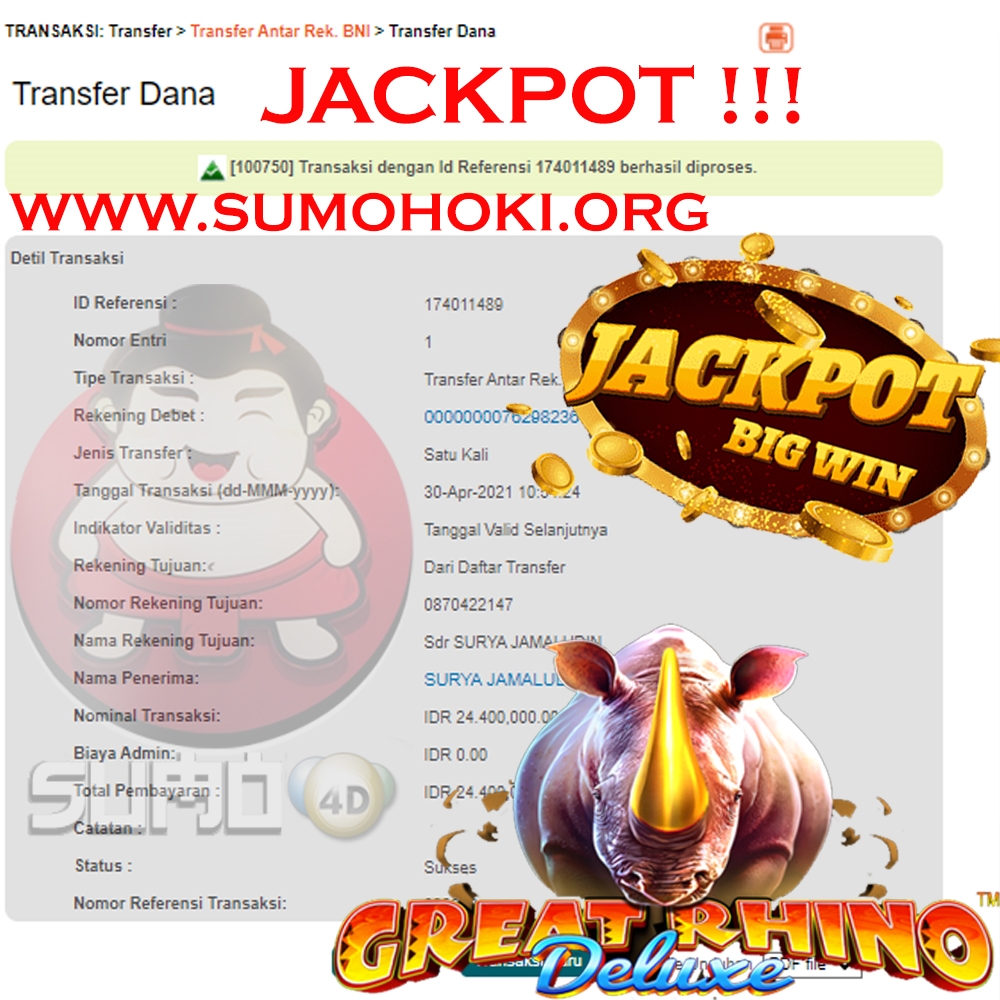 BUKTI JACKPOT SLOT GAMES Rp 24.400.000 MEMBER SUMO4D