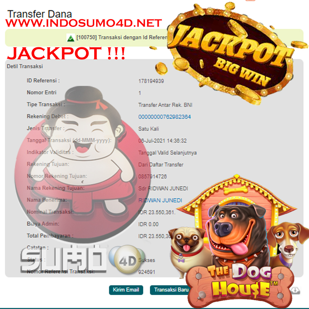 BUKTI JACKPOT SLOT GAMES Rp 23.550.361 MEMBER SUMO4D