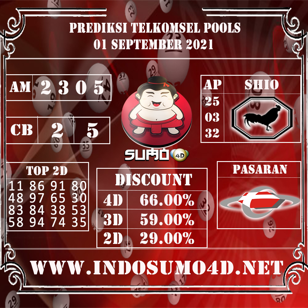 PREDIKSI TOGEL TELKOMSEL POOLS 01 SEPTEMBER 2021