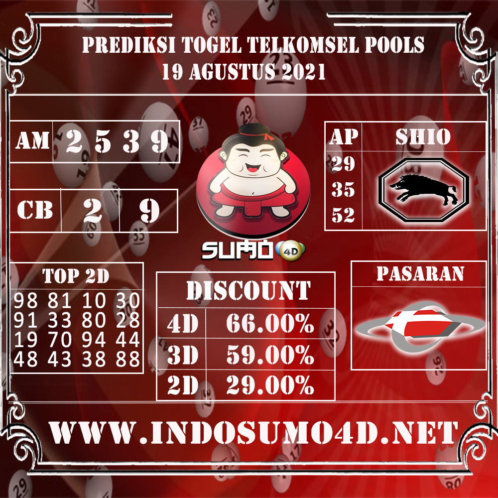 PREDIKSI TOGEL TELKOMSEL POOLS 19 AGUSTUS 2021