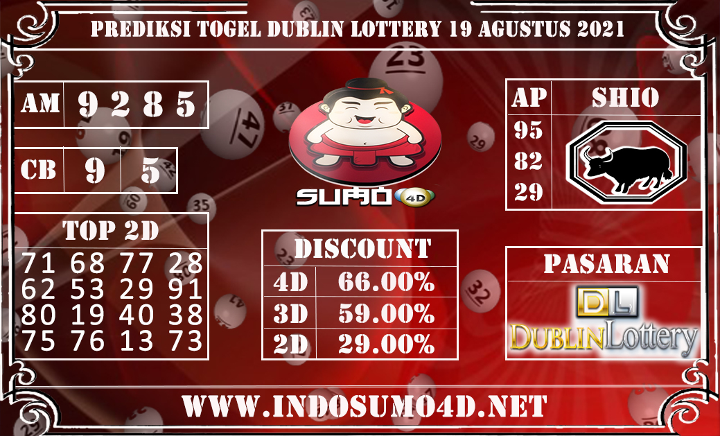 PREDIKSI TOGEL DUBLIN LOTTERY 19 AGUSTUS 2021