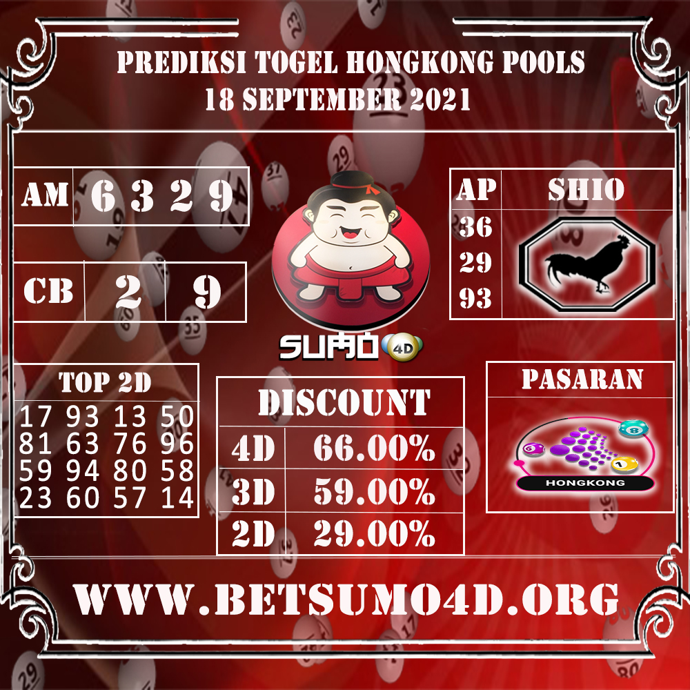 PREDIKSI TOGEL HONGKONG POOLS 18 SEPTEMBER 2021