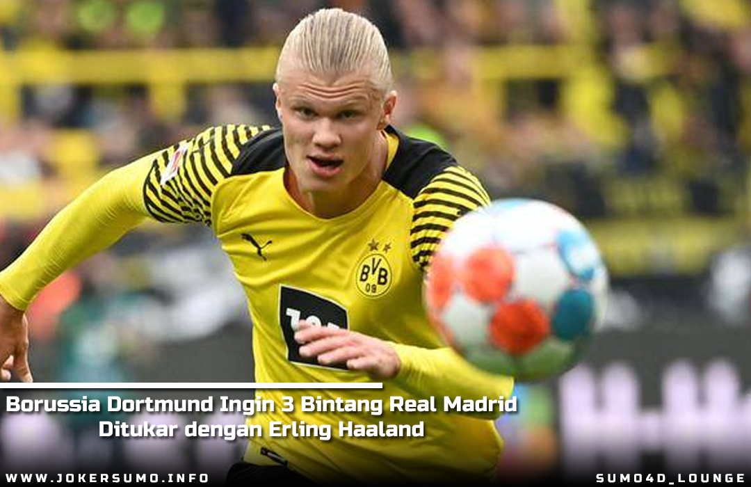 Borussia Dortmund Ingin 3 Bintang Real Madrid Ditukar dengan Erling Haaland