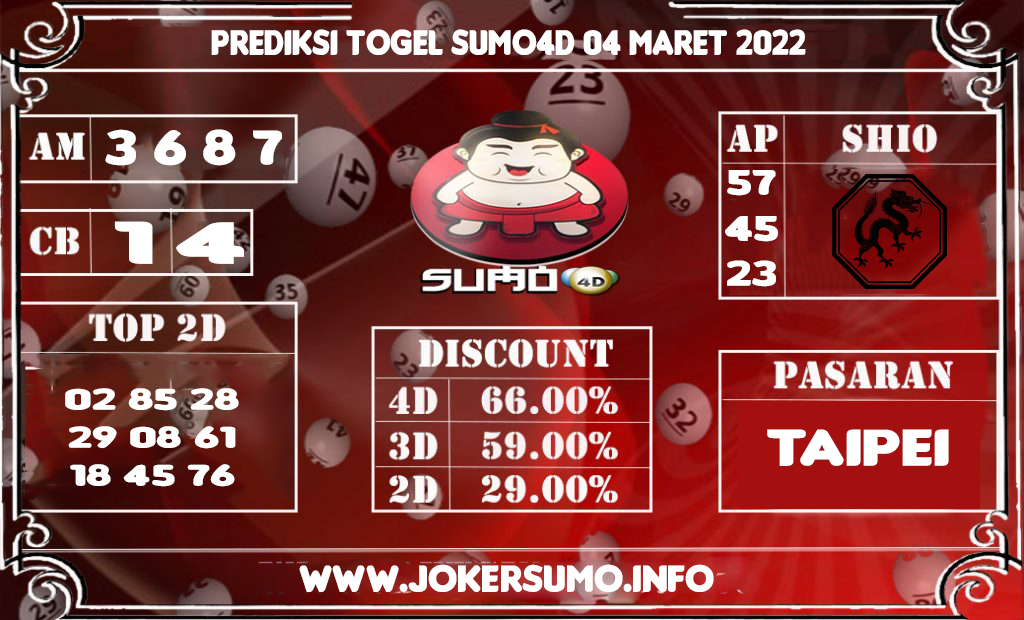 PREDIKSI TOGEL TAIPEI POOLS 04 MARET 2022