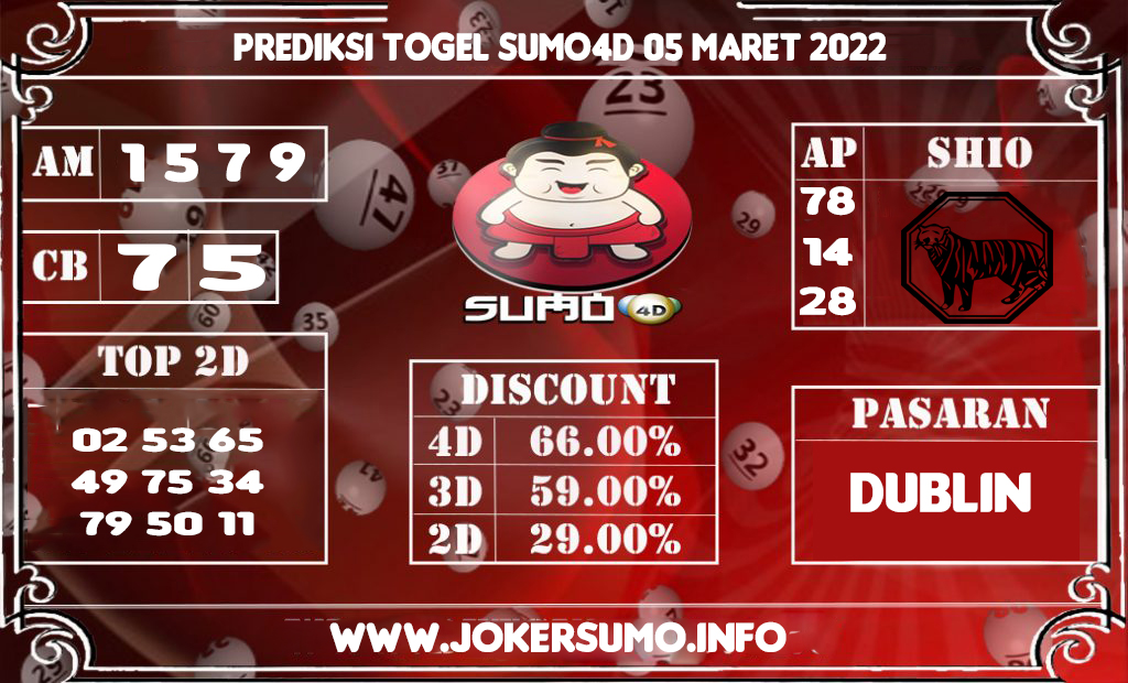 PREDIKSI TOGEL DUBLIN POOLS 05 MARET 2022