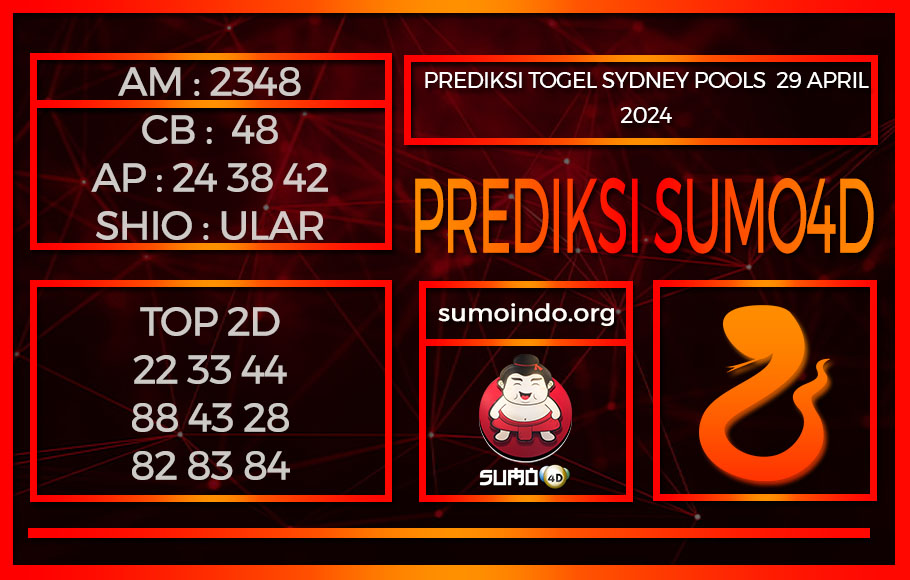 PREDIKSI TOGEL SYDNEY POOLS 29APRIL2024