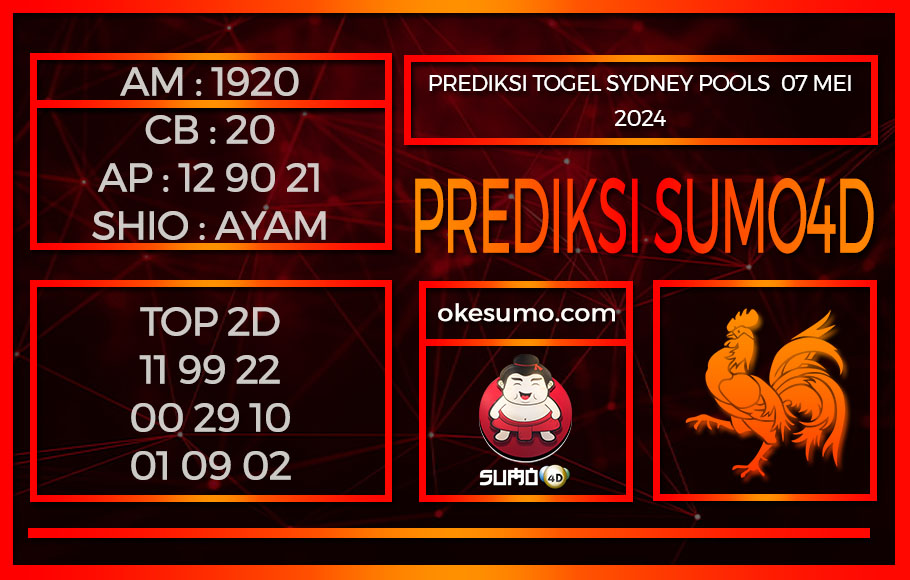 PREDIKSI TOGEL SYDNEY POOLS 07MEI2024