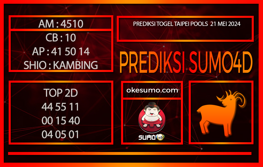 PREDIKSI TOGEL TAIPEI POOLS 21MEI2024