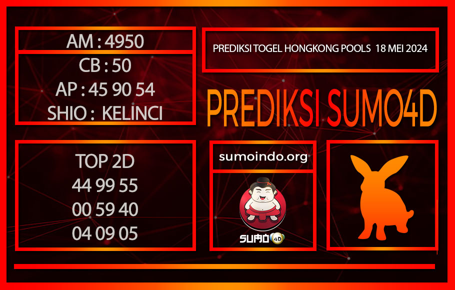 PREDIKSI TOGEL HONGKONG POOLS 18MEI2024