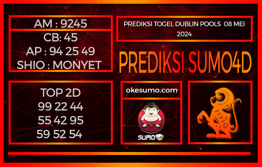 PREDIKSI TOGEL DUBLIN POOLS 08MEI2024