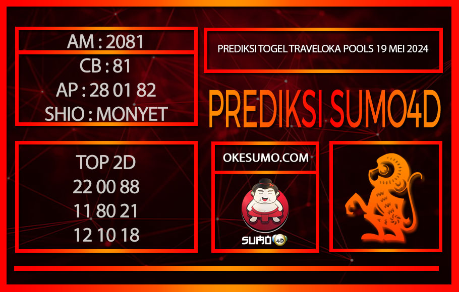 PREDIKSI TOGEL TRAVELOKA POOLS 19MEI2024