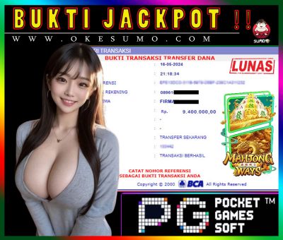 BUKTI JACKPOT SLOT PGSOFT 16MEI 2024