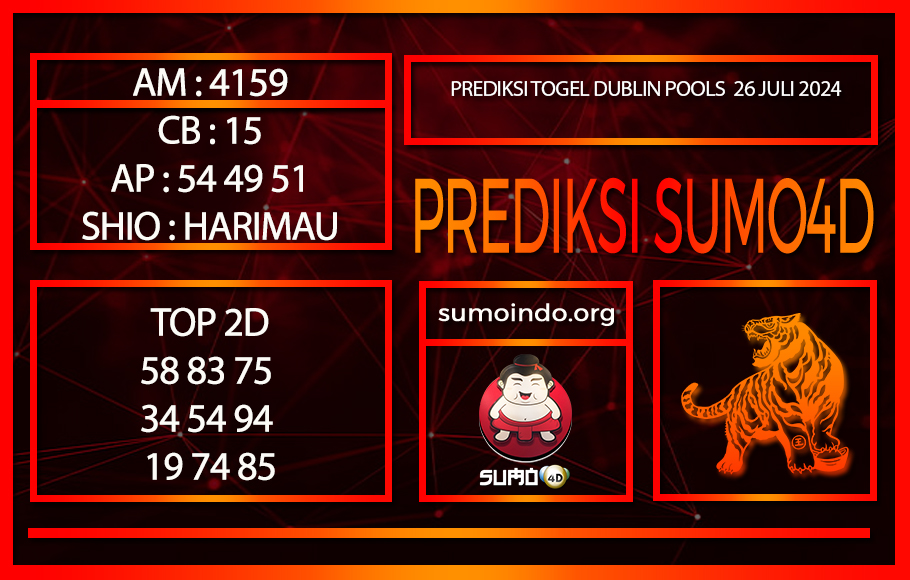 PREDIKSI TOGEL DUBLIN POOLS26/JULI/2024