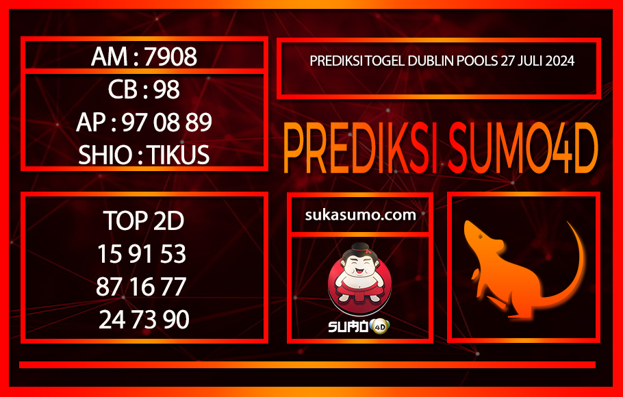 PREDIKSI TOGEL DUBLIN POOLS27/JULI/2024