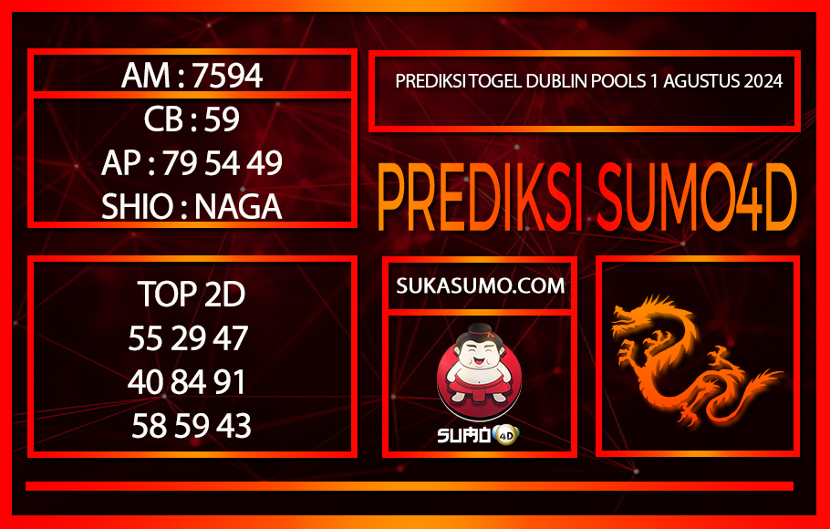 PREDIKSI TOGEL DUBLIN POOLS1/AGUSTUS/2024