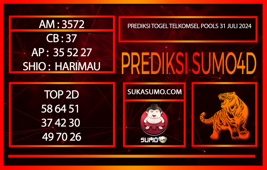 PREDIKSI TOGEL TELKOMSEL POOLS31/JULI/2024