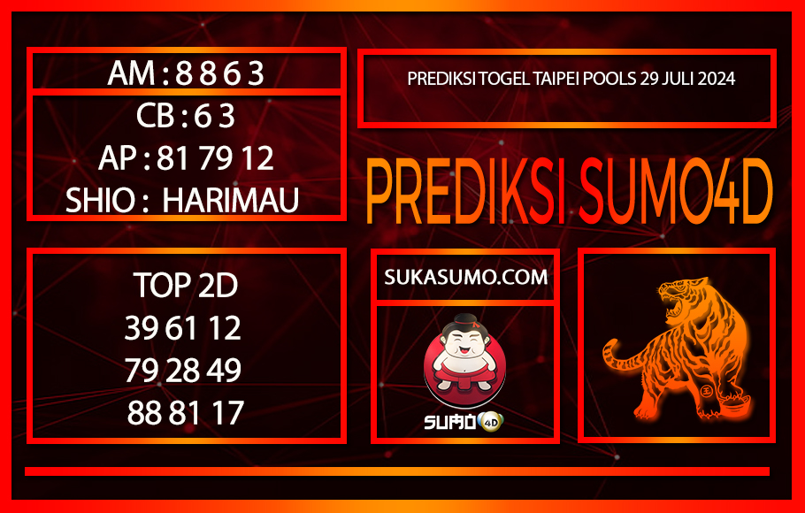 PREDIKSI TOGEL TAIPEI POOLS/29/JULI/2024